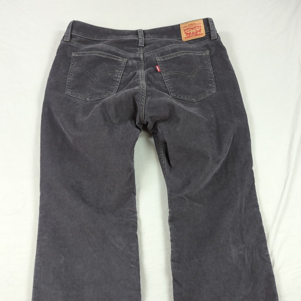 Levis Jeans Womens 31 Black Superlow Boot Cut Corduroy Classic Western Cowgirl - Picture 14 of 16